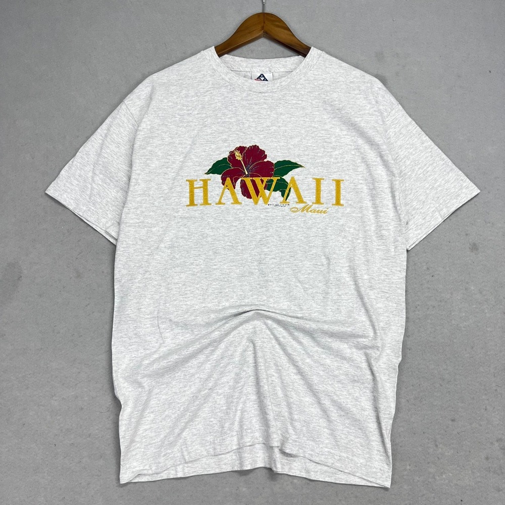 Vintage Maui Hawaii Graphic T-Shirt Mens L Promo Tourist Single Stitch - Picture 2 of 7